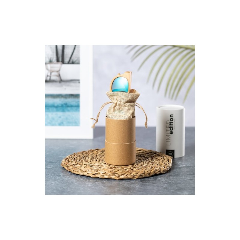 Lunettes de Soleil Personnalisées à Design Exclusif - Thezin Matières : bambou objet promotionnel éco-responsable
