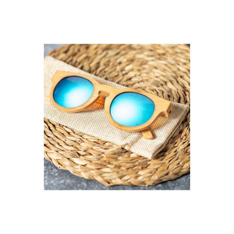 Lunettes de Soleil Personnalisées à Design Exclusif - Thezin Matières : bambou cadeau collaborateur premium