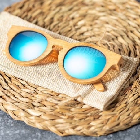 Lunettes de Soleil Personnalisées à Design Exclusif - Thezin Matières : bambou cadeau collaborateur premium