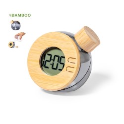 Horloge de bureau  personnalisée pas cher - Graox Matières : bambou