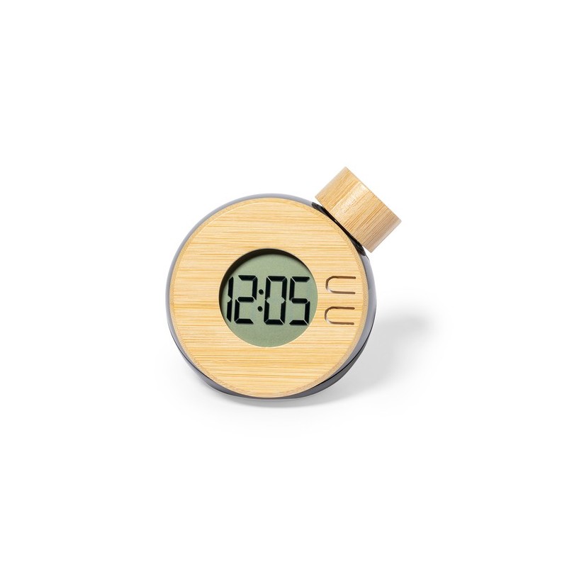 Horloge de bureau  personnalisée pas cher - Graox Matières : bambou personnalisable avec votre logo