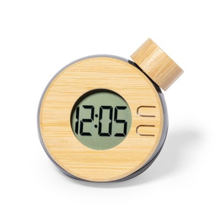 Horloge de bureau  personnalisée pas cher - Graox Matières : bambou personnalisable avec votre logo
