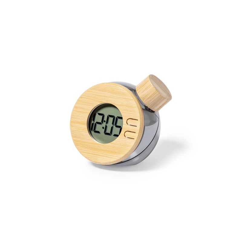 Horloge de bureau  personnalisée pas cher - Graox Matières : bambou cadeau entreprise pas cher