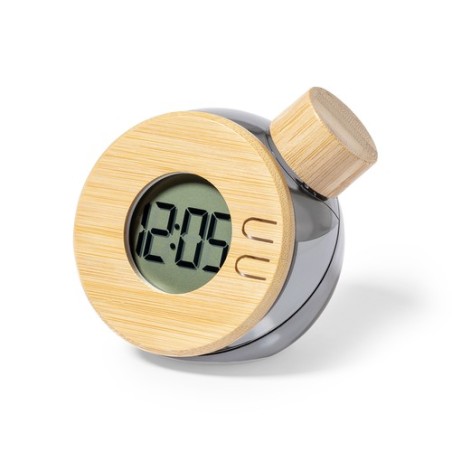 Horloge de bureau  personnalisée pas cher - Graox Matières : bambou cadeau entreprise pas cher