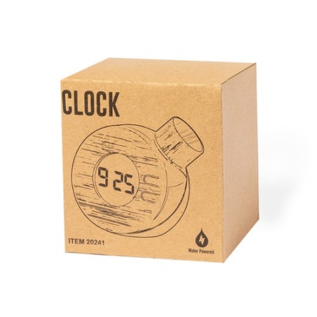 Horloge de bureau  personnalisée pas cher - Graox Matières : bambou marquage laser ultra précis