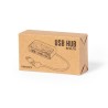 Port USB Pratique Éco-responsable Personnalisé pas cher - Barney Matières : bambou Couleurs : gris goodies publicitaire événemen