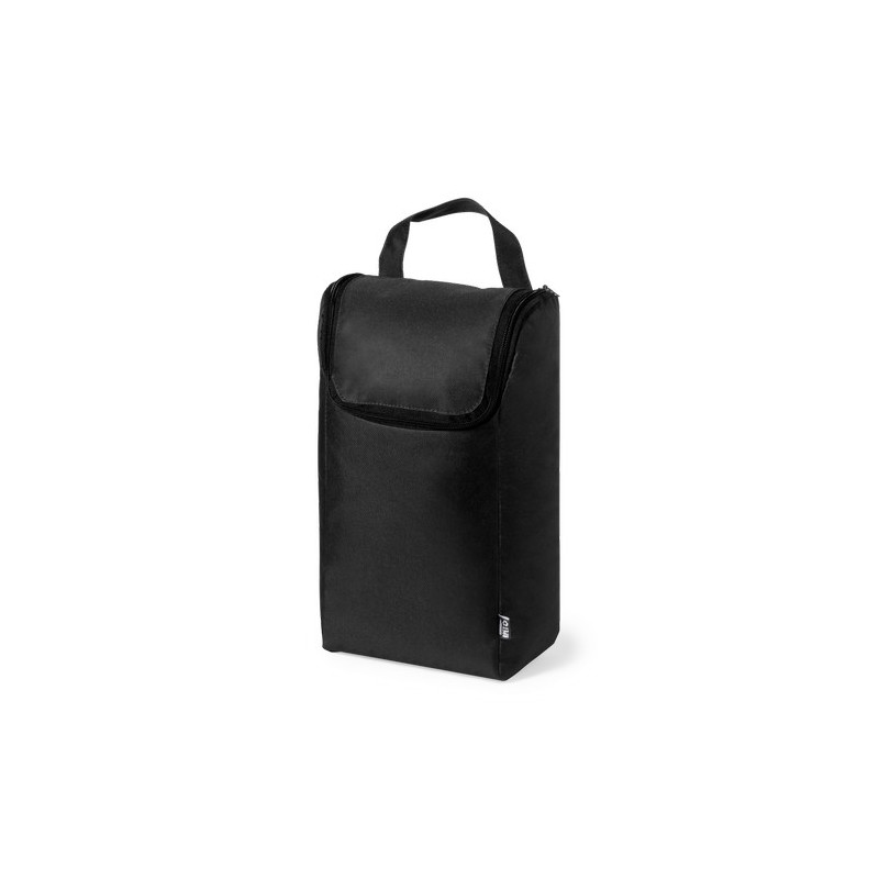 Sac Éco-responsable et Pratique à Chaussures Personnalisé pas cher Helanor Couleurs : noir Matières : polyester recyclé goodies 
