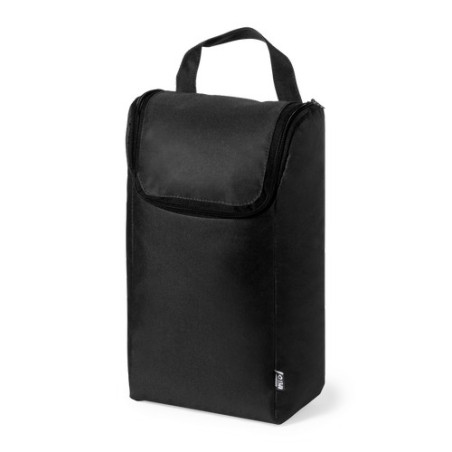 Sac Éco-responsable et Pratique à Chaussures Personnalisé pas cher Helanor Couleurs : noir Matières : polyester recyclé goodies 