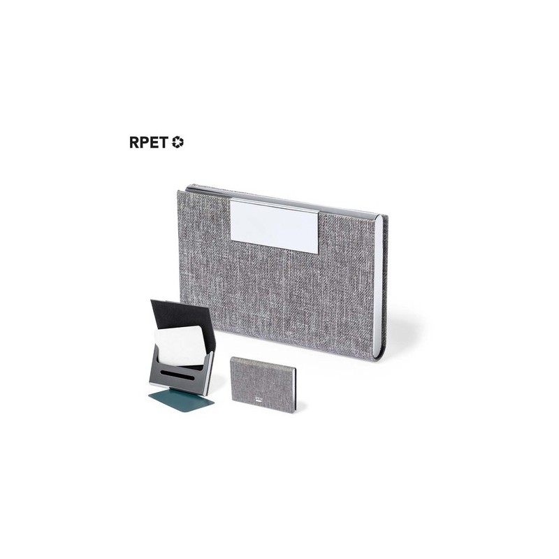 Porte-Cartes Éco-responsable et Pratique Personnalisé - Restek Couleurs : noir Matières : polyester recyclé goodies publicitaire
