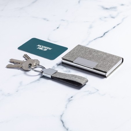 Porte-Cartes Éco-responsable et Pratique Personnalisé - Restek Couleurs : noir Matières : polyester recyclé marquage laser ultra
