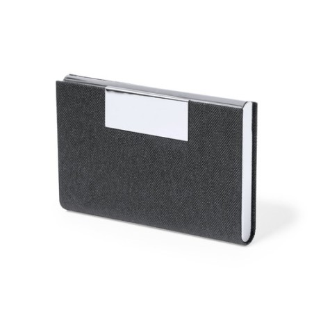 Porte-Cartes Éco-responsable et Pratique Personnalisé - Restek Couleurs : bleu marine Matières : polyester recyclé personnalisat