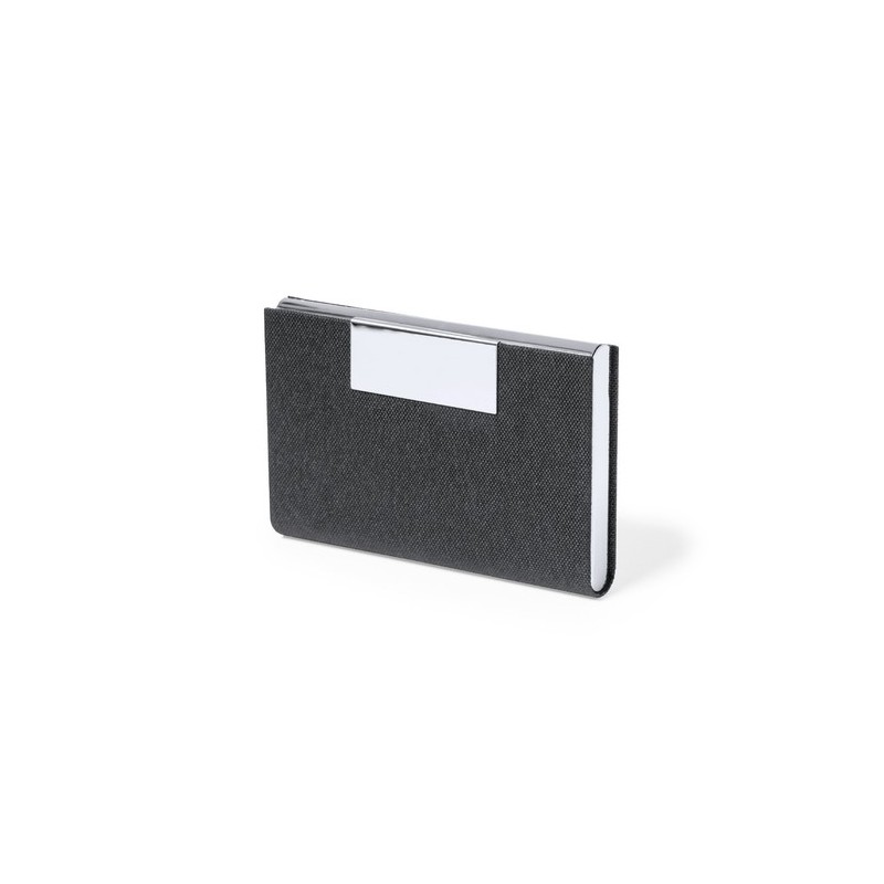 Porte-Cartes Éco-responsable et Pratique Personnalisé - Restek Couleurs : gris Matières : polyester recyclé objet promotionnel é