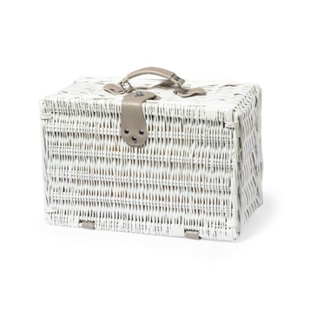 Sac Isotherme Thermique Personnalisé pour Picnic Midland Matières : osier Couleurs : blanc cadeau entreprise pas cher