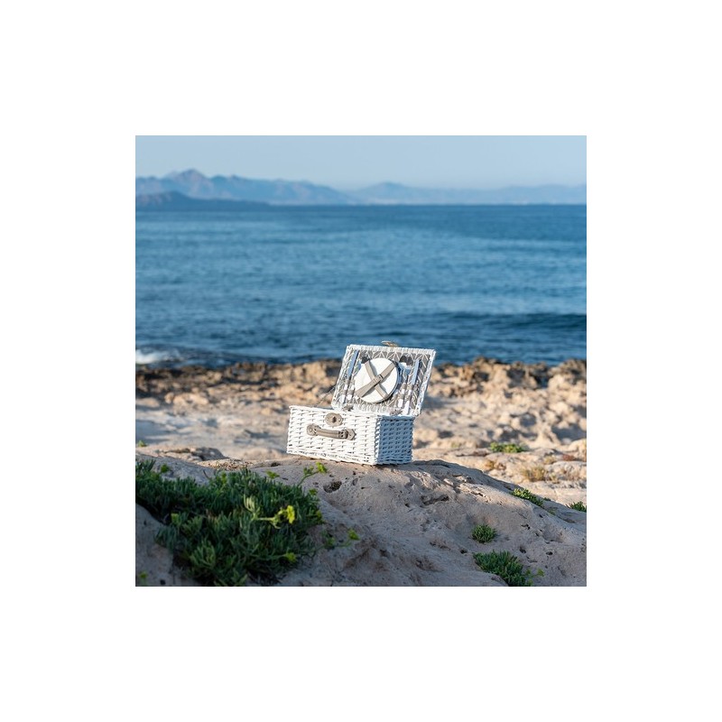 Sac Isotherme Thermique Personnalisé pour Picnic Midland Matières : osier Couleurs : blanc livraison express 24h 48h