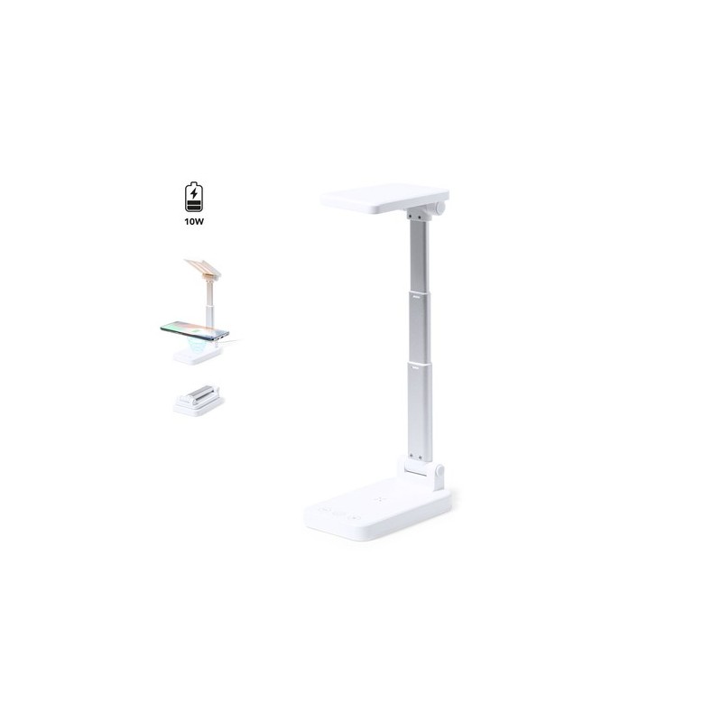 Lampe Personnalisée Multifonction Éclairante et Chargeur Cirgux Matières : aluminium Couleurs : blanc personnalisable avec votre