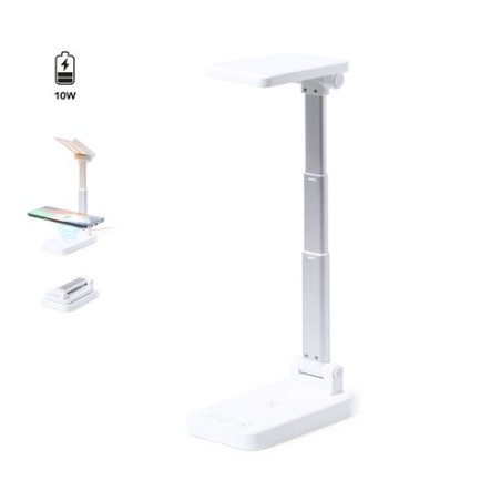 Lampe Personnalisée Multifonction Éclairante et Chargeur Cirgux Matières : aluminium Couleurs : blanc personnalisable avec votre