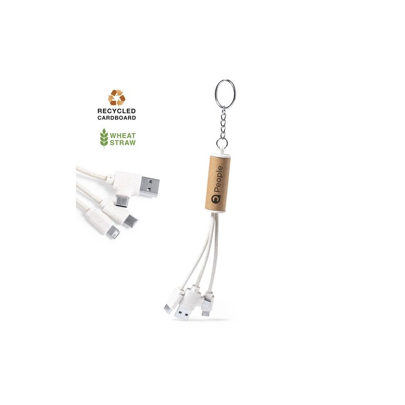 Câble de Charge Éco-responsable Personnalisé - Feildin Matières : carton recyclé