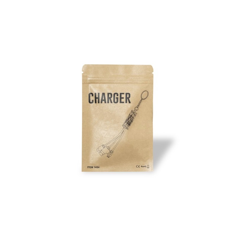 Câble de Charge Éco-responsable Personnalisé - Feildin Matières : carton recyclé impression haute définition