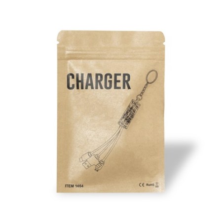 Câble de Charge Éco-responsable Personnalisé - Feildin Matières : carton recyclé marquage laser ultra précis