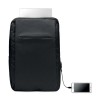Sac à dos  300D RPET pour ordinateur - SEOUL personnalisé pas cher Matières : PET Couleurs : noir personnalisable avec votre log