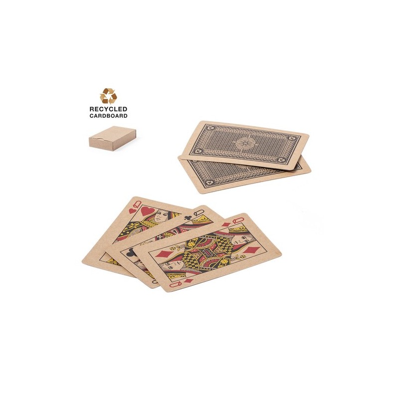 Jeu de Cartes Personnalisé en Carton Recyclé - Français Trebol Matières : carton recyclé