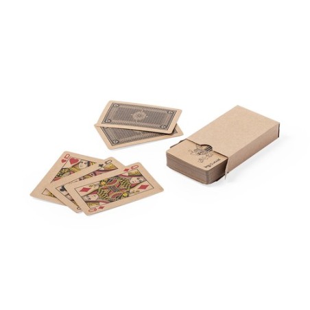 Jeu de Cartes Personnalisé en Carton Recyclé - Français Trebol Matières : carton recyclé cadeau entreprise pas cher