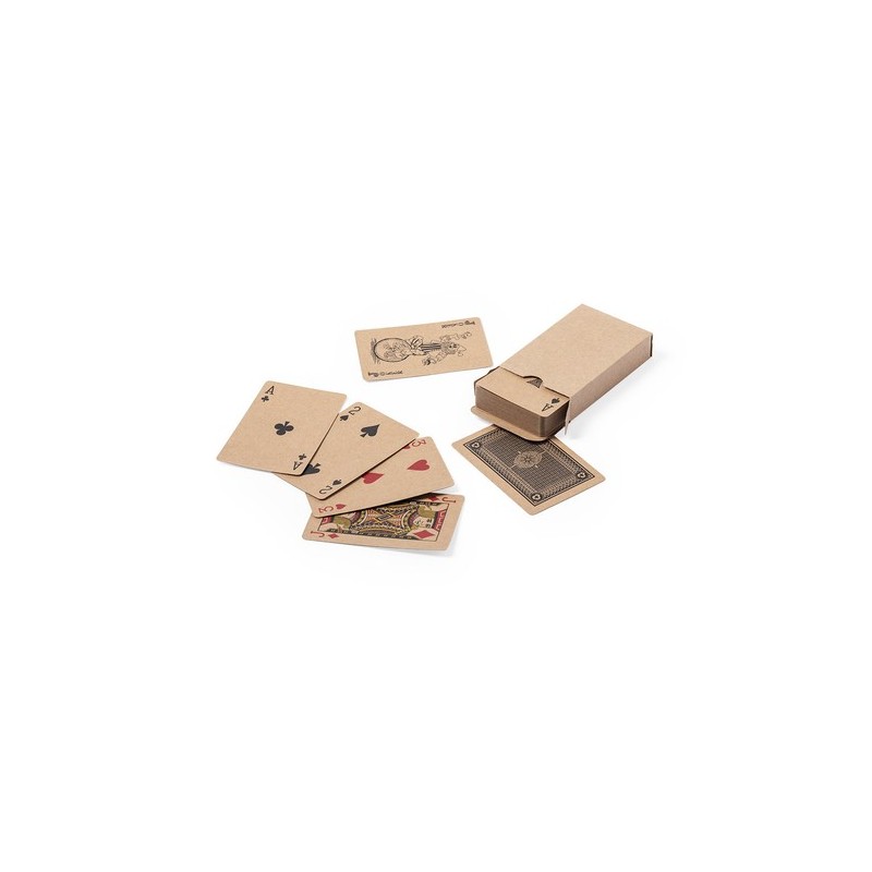 Jeu de Cartes Personnalisé en Carton Recyclé - Français Trebol Matières : carton recyclé goodies publicitaire événementiel
