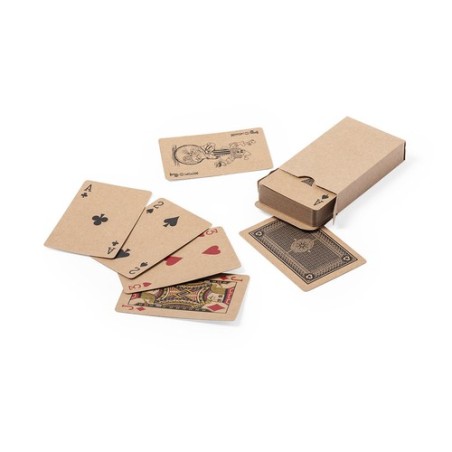 Jeu de Cartes Personnalisé en Carton Recyclé - Français Trebol Matières : carton recyclé goodies publicitaire événementiel