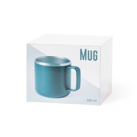 Mug Personnalisé Publicitaire en Inox - Tasse Shirley Matières : acier inoxydable Couleurs : bleu marine cadeau affaires élégant