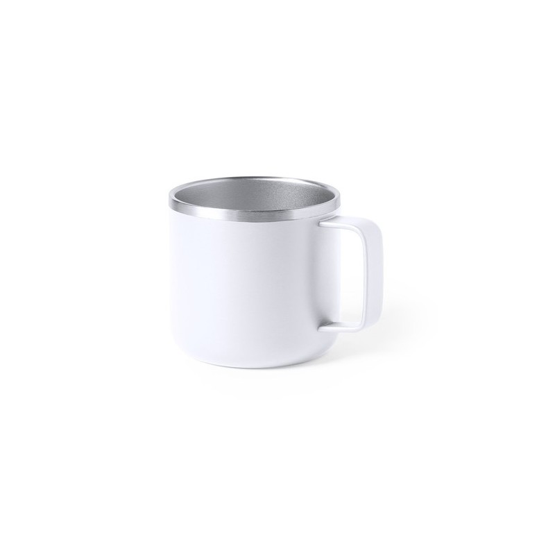 Mug Personnalisé Publicitaire en Inox - Tasse Shirley Matières : acier inoxydable Couleurs : bleu marine impression haute défini
