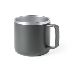 Mug Personnalisé Publicitaire en Inox - Tasse Shirley Matières : acier inoxydable Couleurs : noir marquage couleur éclatante