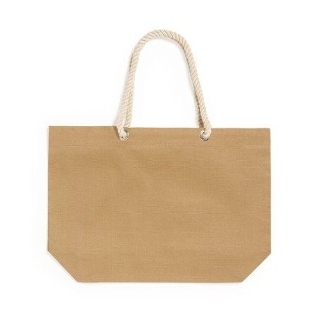 Sac de Plage Éco-responsable Personnalisable Kauly Matières : coton Couleurs : naturel personnalisable avec votre logo