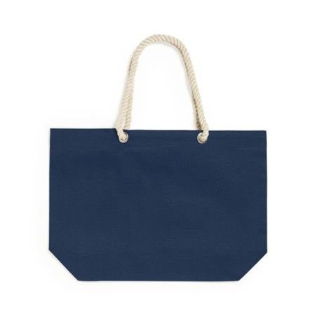Sac de Plage Éco-responsable Personnalisable Kauly Matières : coton Couleurs : bleu marine personnalisable avec votre logo