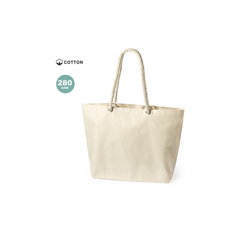 Sac de Plage Éco-responsable Personnalisable Kauly Matières : coton Couleurs : bleu marine objet promotionnel éco-responsable