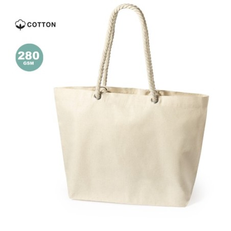 Sac de Plage Éco-responsable Personnalisable Kauly Matières : coton Couleurs : bleu marine objet promotionnel éco-responsable