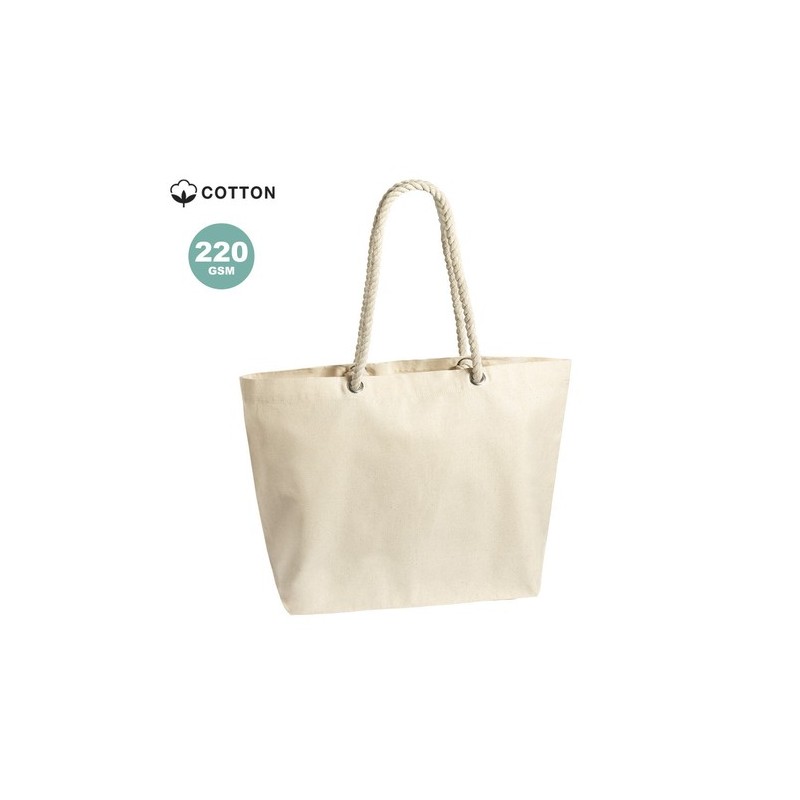 Sac de Plage Éco-responsable Personnalisable Kauly Matières : coton Couleurs : bleu marine cadeau collaborateur premium