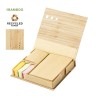 Porte-Notes Éthique Personnalisé Kokil Matières : bambou Couleurs : naturel personnalisable avec votre logo