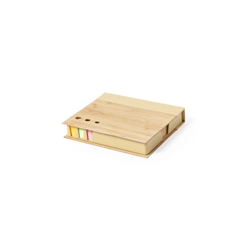 Porte-Notes Éthique Personnalisé Kokil Matières : bambou Couleurs : naturel goodies publicitaire événementiel