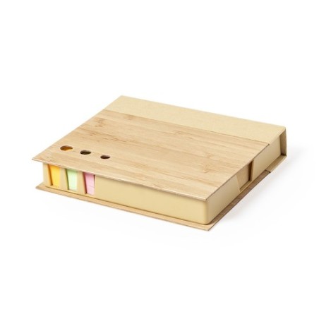 Porte-Notes Éthique Personnalisé Kokil Matières : bambou Couleurs : naturel goodies publicitaire événementiel