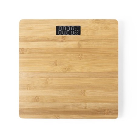 Pèse Personne Éco-responsable Balance Berry Matières : bambou personnalisable avec votre logo