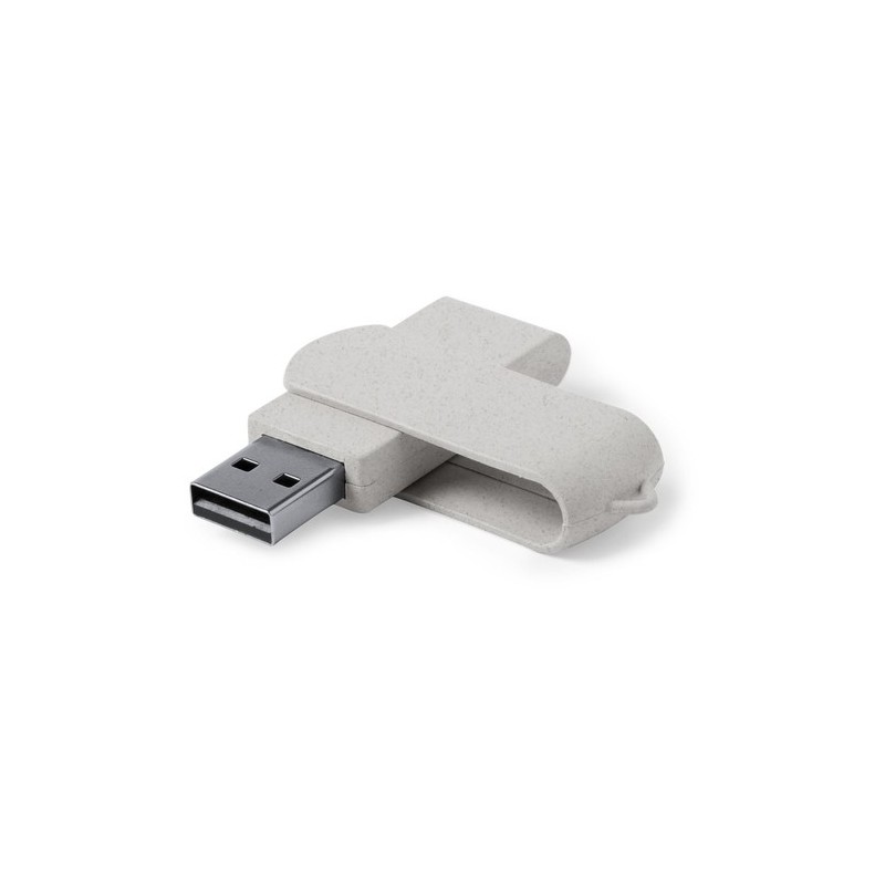 Clé USB Éco-responsable Pratique Personnalisée 16GB Kontix Matières : ABS Couleurs : naturel