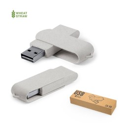 Clé USB Éco-responsable Pratique Personnalisée 16GB Kontix Matières : ABS Couleurs : naturel 2