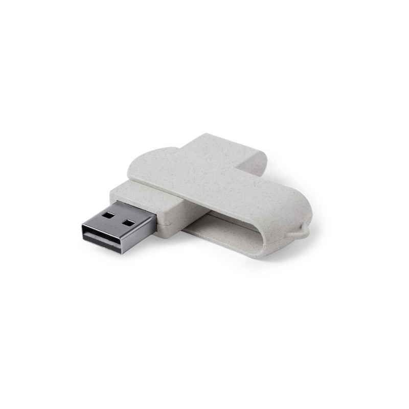 Clé USB Éco-responsable Pratique Personnalisée 16GB Kontix Matières : ABS Couleurs : naturel cadeau entreprise pas cher