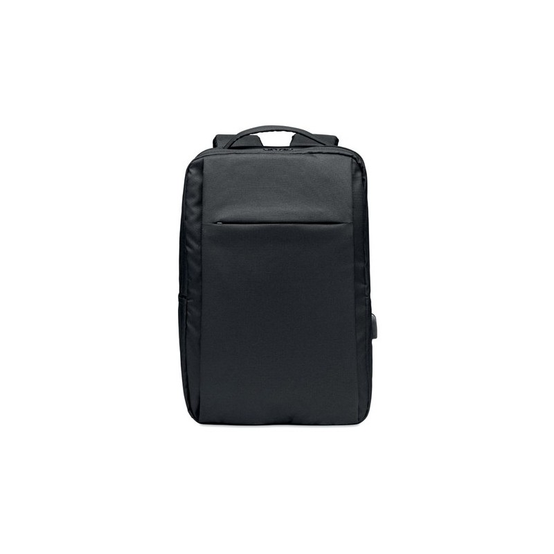 Sac à dos  300D RPET pour ordinateur - SEOUL personnalisé pas cher Matières : PET Couleurs : noir goodies publicitaire événement