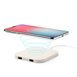 Chargeur sans fil éco-friendly en paille de blé 2