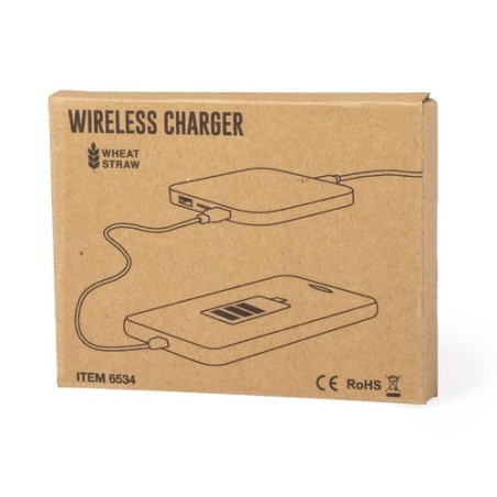 Chargeur Éco-Friendly Sans Fil Personnalisé Riens Matières : ABS Couleurs : naturel impression haute définition