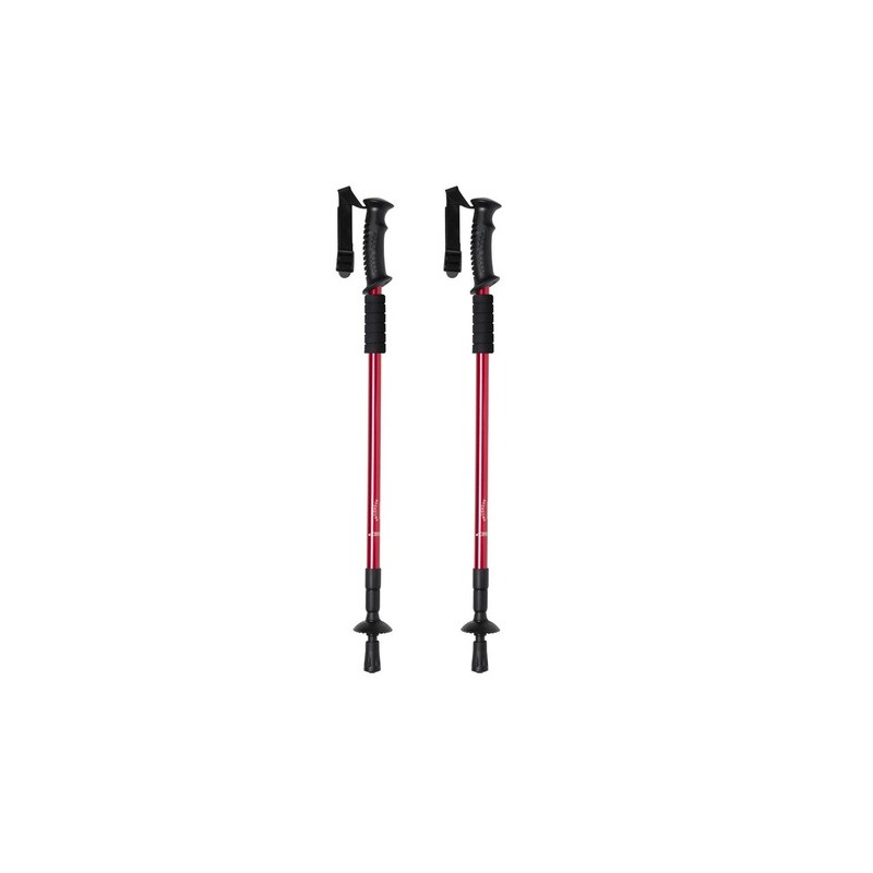 Set de Bâtons de Randonnée Pliants Personnalisés Pas Cher Brulen Matières : aluminium Couleurs : rouge personnalisable avec votr