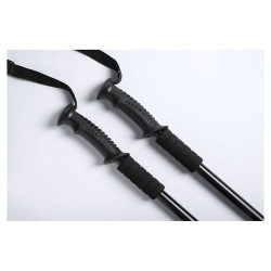 Set de Bâtons de Randonnée Pliants Personnalisés Pas Cher Brulen Matières : aluminium Couleurs : noir goodies personnalisé en st