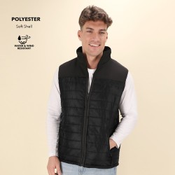 Gilet Imperméable et Respirant Personnalisé pas cher Bordy Matières : polyester Taille textile : XL Couleurs : noir personnalisa