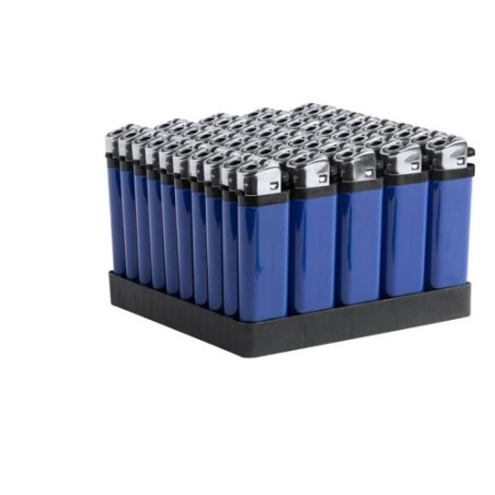 Briquet personnalisé pratique - Accessoire fumeur pas cher - Parsok Couleurs : bleu goodies personnalisé en stock